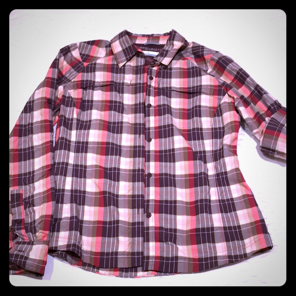Columbia Purple Plaid Omni Shade Convertible Top